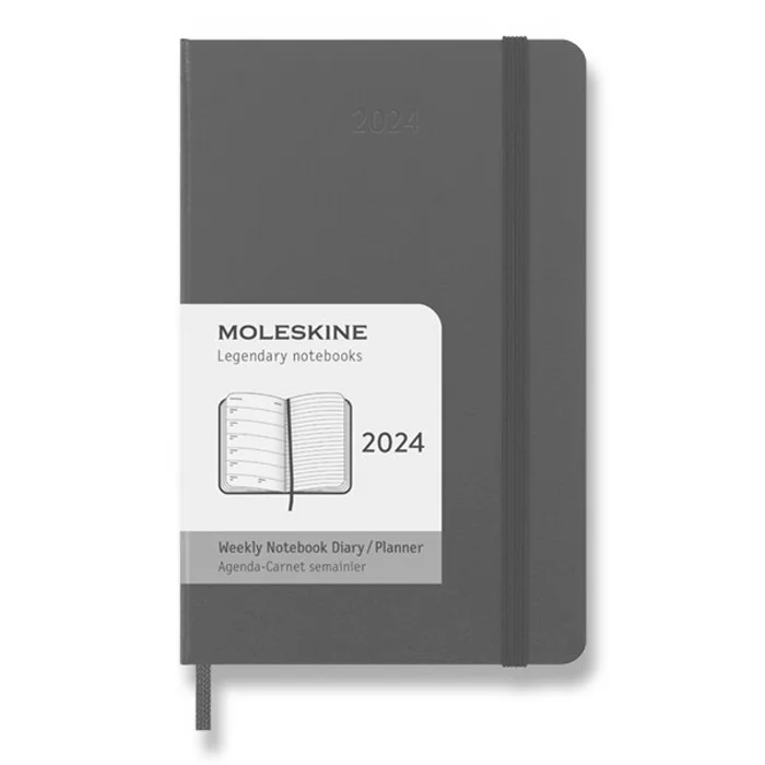 Hauptbild des Produkts Diář Moleskine 2024 - tvrdé desky S, týdenní, výběr barev vínový