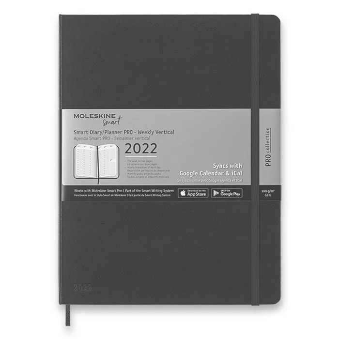Hauptbild des Produkts Diář Moleskine Smart Writing 2022 XL, týdenní, černý