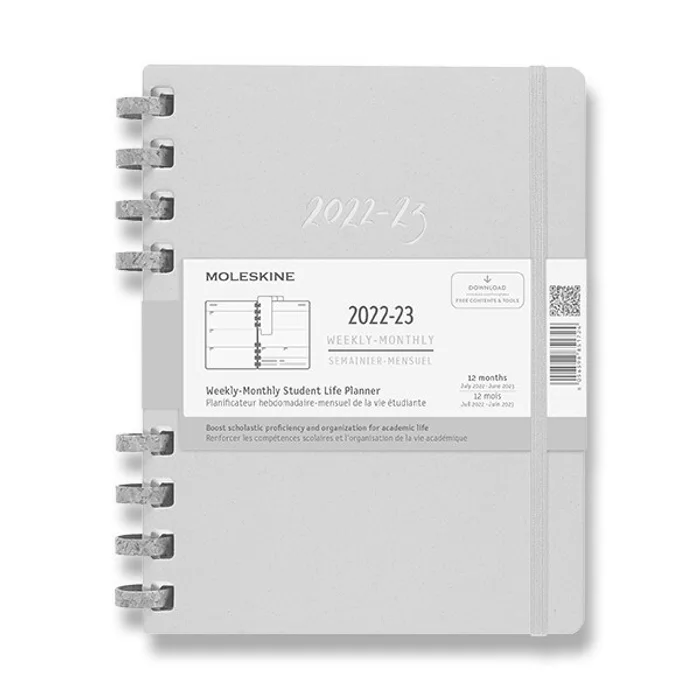 Hauptbild des Produkts Diář Moleskine Spiral Academic 2022-23, tvrdé desky XL, měsíční/týdenní, světle zelený
