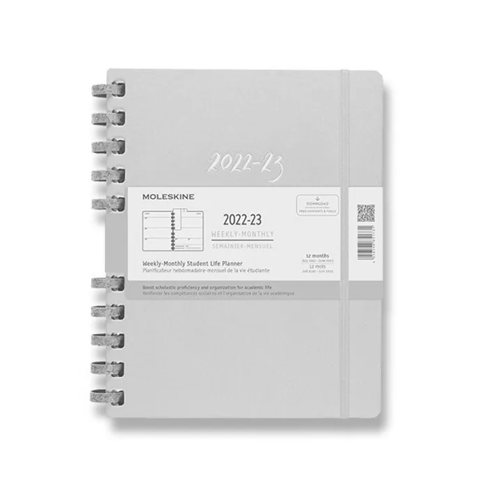 Hauptbild des Produkts Diář Moleskine Spiral Academic 2022-23, tvrdé desky XXL, měsíční/týdenní, světle zelený