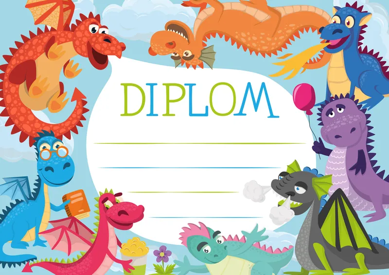 Hauptbild des Produkts Diplom A4 - Draci
