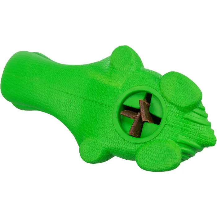 Hauptbild des Produkts DOG ACTIVITY krokodýl na pamlsky, 18 cm, přírodní guma, zelená