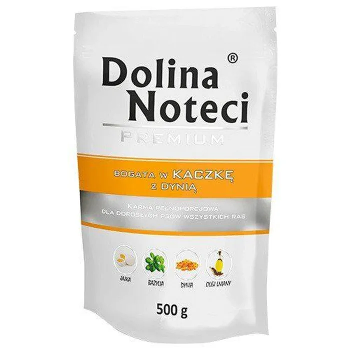 Hauptbild des Produkts DOLINA NOTECI PREMIUM kachna s dýní kapsička pro psy 500 g