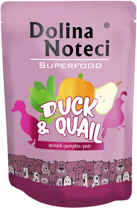 Hauptbild des Produkts DOLINA NOTECI SUPERFOODS kachna a křepelka pro psy 300 g