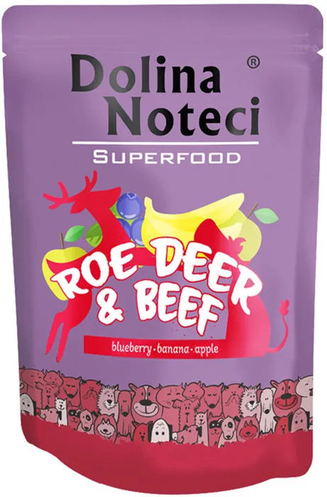 Hauptbild des Produkts DOLINA NOTECI SUPERFOODS srnec a hovězí kapsička pro psy 300 g