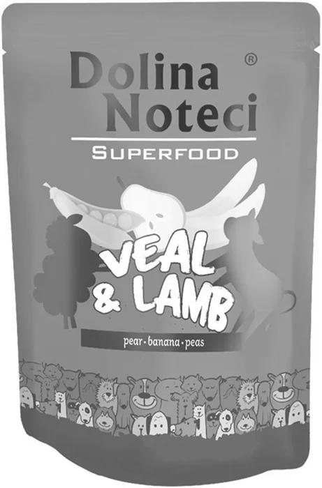 Hauptbild des Produkts DOLINA NOTECI SUPERFOODS telecí a jehněčí kapsička pro psy 300 g