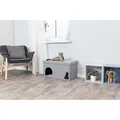 Haus/Haus KIMMY, gewebter Stoff, abnehmbarer Deckel, 72x40x40cm, grau