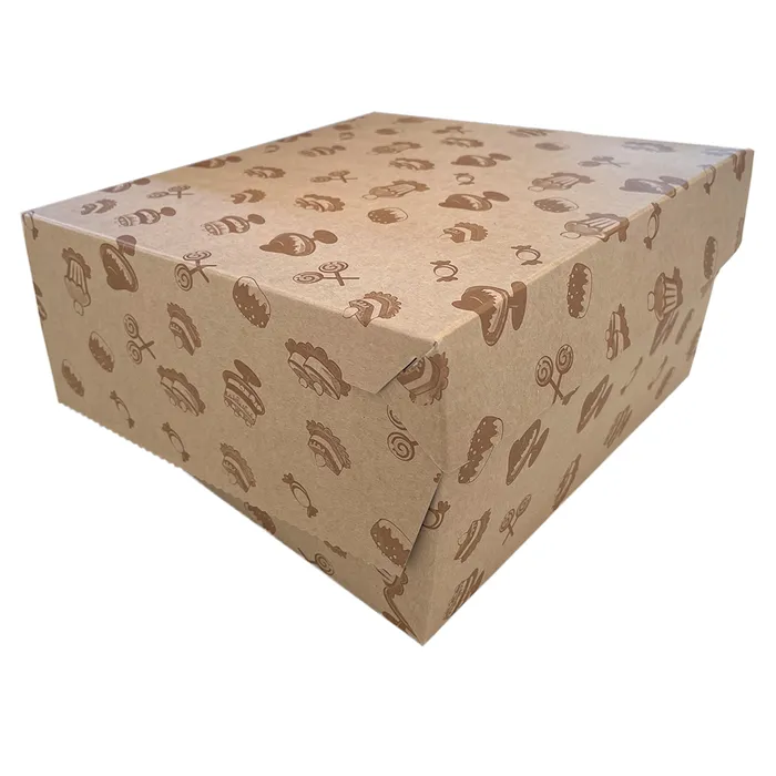 Hauptbild des Produkts Dortová krabice KRAFT s motivem 28x28x11 cm [50 ks]