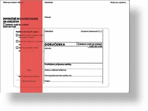 Lieferschein roter Streifen C5 162 x 217 mm [1 Stück]