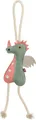 Dragon - dráček na laně, 55 cm, hračka pro psy, 100% pravá kůže/lano, zelená