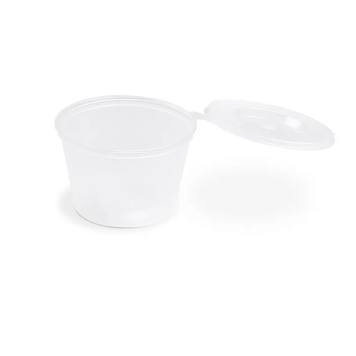Hauptbild des Produkts Dresinková miska (PP) s víčkem průhledná průměr 70mm 120ml [50 ks]