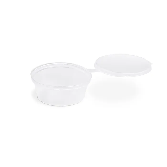 Hauptbild des Produkts Dresinková miska (PP) s víčkem průhledná průměr 70mm 60ml [100 ks]