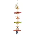 Weiteres Produktbild Holzspielzeug, Seil mit farbigen Kugeln und Leder, 28 cm