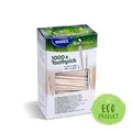 Zahnstocher aus Holz durchmesser 2 x 65 mm einzeln in Cellophan verpackt [1000 St.]