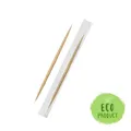 Zahnstocher aus Holz durchmesser 2 x 65 mm einzeln in Cellophan verpackt [1000 St.]