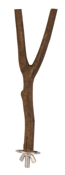 Hauptbild des Produkts Dřevěné bidýlko Y s kovovým úchytem do klece 20cm/15mm