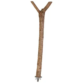 Holzsitzstange Y mit Metallkäfighalter 35 cm/18 mm