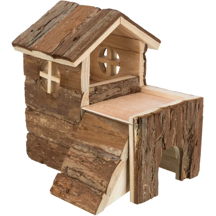 Hauptbild des Produkts Dřevěný domek BJORK pro křečky, 2 místnosti 15 x 15 x 16 cm