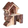 Weiteres Produktbild BJORK Holzhaus für Hamster, 2 Zimmer 15 x 15 x 16 cm
