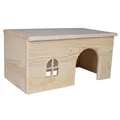 Weiteres Produktbild Holzhaus mit Flachdach für Kaninchen 40 x 20 x 23 cm