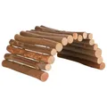 Weiteres Produktbild Holzbrücke aus Rundholz, für Meerschweinchen und Kaninchen, 51 x 30 cm