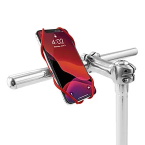 Handy-Halter Bone Bike Tie 3, für Fahrrad, rot, 5.8-7.2