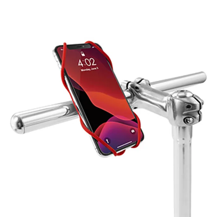 Hauptbild des Produkts Držák mobilu Bone Bike Tie 3, na kolo, nastavitelná velikost, červený, 5.8-7.2