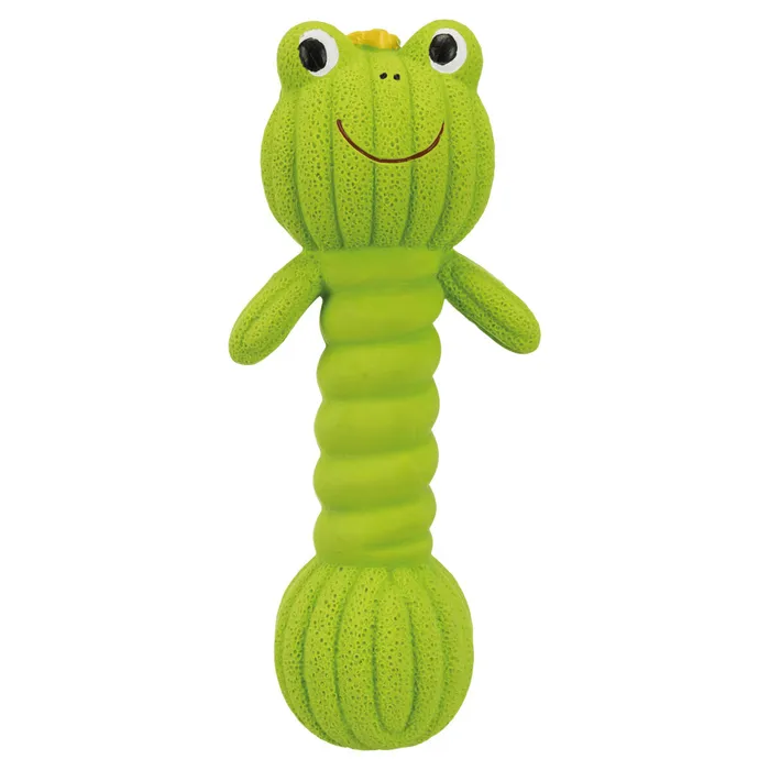Hauptbild des Produkts Dumpbell Frog, žába/činka, latex se zvukem, 18cm