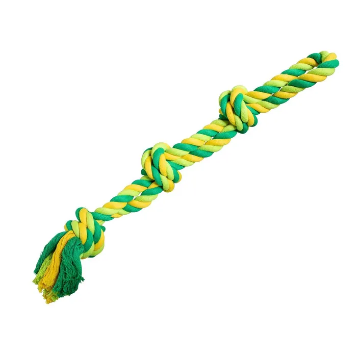 Hauptbild des Produkts Dvojité lano HipHop bavlněné 3 knoty 60 cm / 450 g limetková, zelená