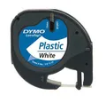 Dymo LetraTag Kunststoffband 12 mm x 4 m, weiß, 59422, S0721660
