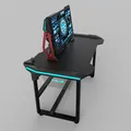 E-blue Spieltisch EGT536BK, 136,5 x 80,3cm, 81 cm, unterbeleuchtet