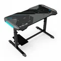 E-blue Spieltisch EGT574BK, 113cm x 59,5cm, 74-86,8cm, unterbeleuchtet, einstellbare Höhe