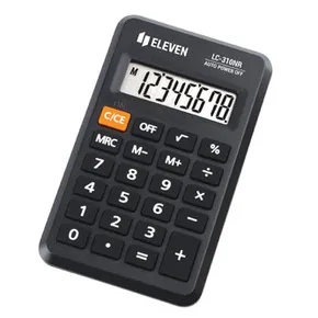 Eleven LC310NR Rechner, schwarz, Taschenrechner, achtstellig