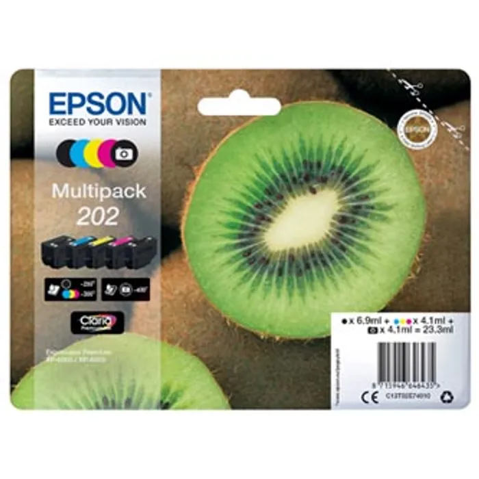 Hauptbild des Produkts Epson originální ink 13T02E74010, 202, CMYK, 1x6.9ml, 4x4.1ml, Epson XP-6000, XP-6005