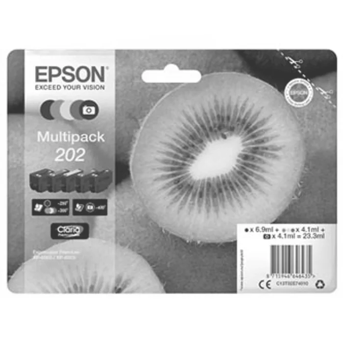 Hauptbild des Produkts Epson originální ink 13T02E74010, 202, CMYK, 1x6.9ml, 4x4.1ml, Epson XP-6000, XP-6005