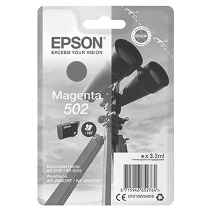 Hauptbild des Produkts Epson originální ink C13T02V34020, 502, T02V340, magenta, 165str., 3.3ml, Epson XP-5100,