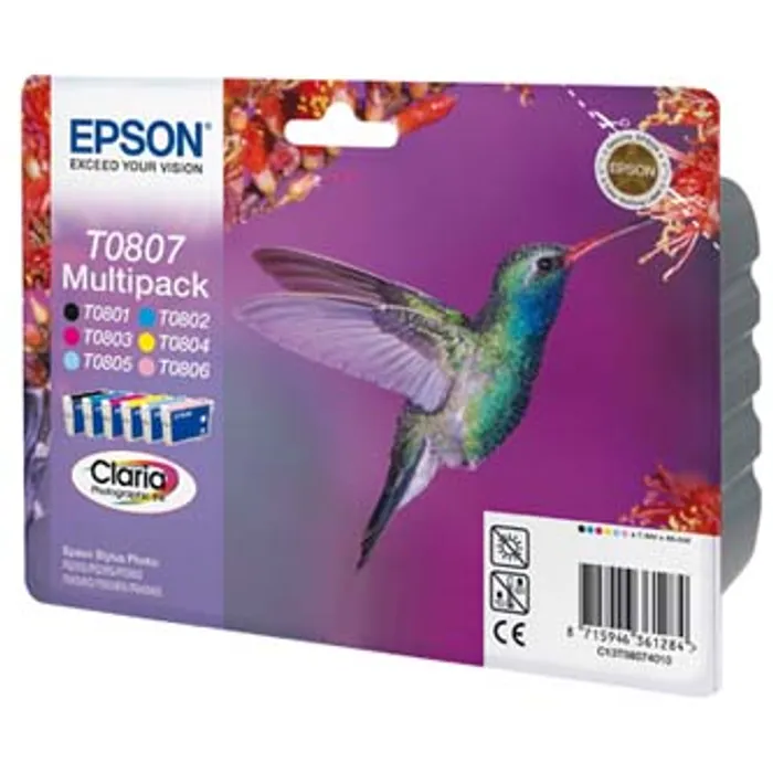 Hauptbild des Produkts Epson originální ink C13T08074011, CMYK/light C/light M, Epson Stylus Photo PX700W