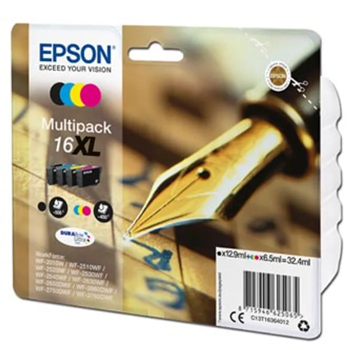 Hauptbild des Produkts Epson originální ink C13T16364012, T163640, 16XL, CMYK, 3x6.5/12.9ml, Epson WorkForce WF-