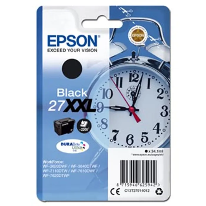 Hauptbild des Produkts Epson originální ink C13T27914012, 27XXL, black, 34,1ml, Epson WF-3620, 3640, 7110, 7610,