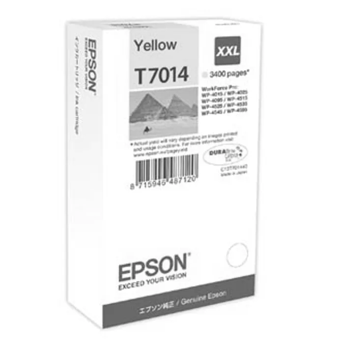 Hauptbild des Produkts Epson originální ink C13T70144010, XXL, yellow, 3400str., Epson WorkForce Pro WP4000, 450