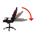 C1-K ergonomisches Sessel, rot, abnehmbare Kissen