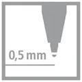 Weiteres Produktbild Ergonomischer Roller für Linkshänder STABILO EASYoriginal Pastell Pastellrosa