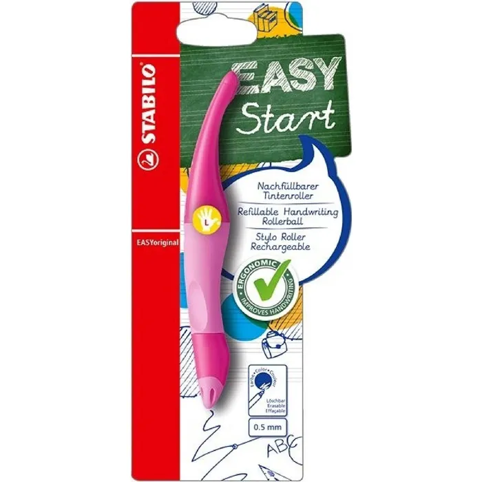 Hauptbild des Produkts Ergonomický roller pro leváky STABILO EASYoriginal světle růžová/tmavě růžová
