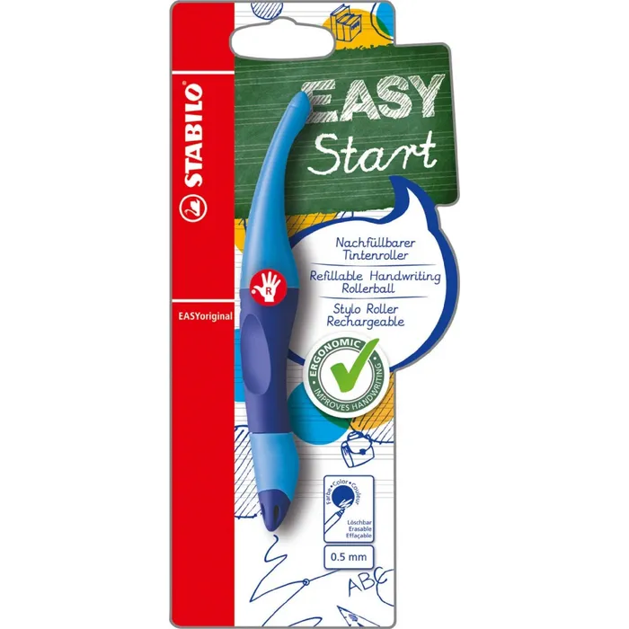 Hauptbild des Produkts Ergonomický roller pro praváky STABILO EASYoriginal tmavě modrá/světle modrá