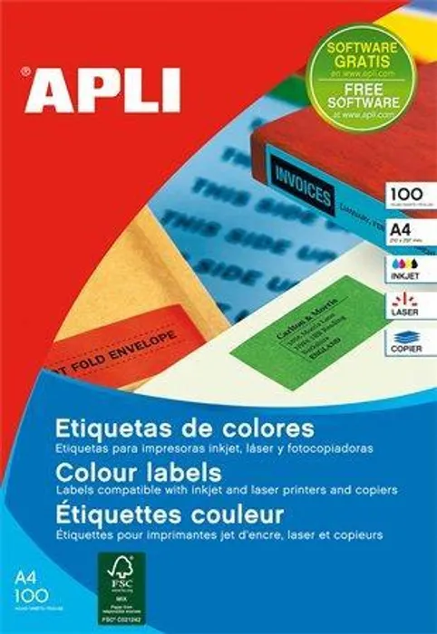 Hauptbild des Produkts Etiketa, 70 x 37mm, žlutá, 2400ks/bal., APLI