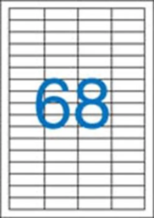 Hauptbild des Produkts Etiketa, ILC, 48,5x16,9 mm, čtyřřadé, 6800 ks/bal., VICTORIA