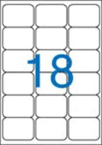 Etikett, ILC, 63,5x46,6 mm, dreireihig, 1800 Stück/Pack, VICTORIA