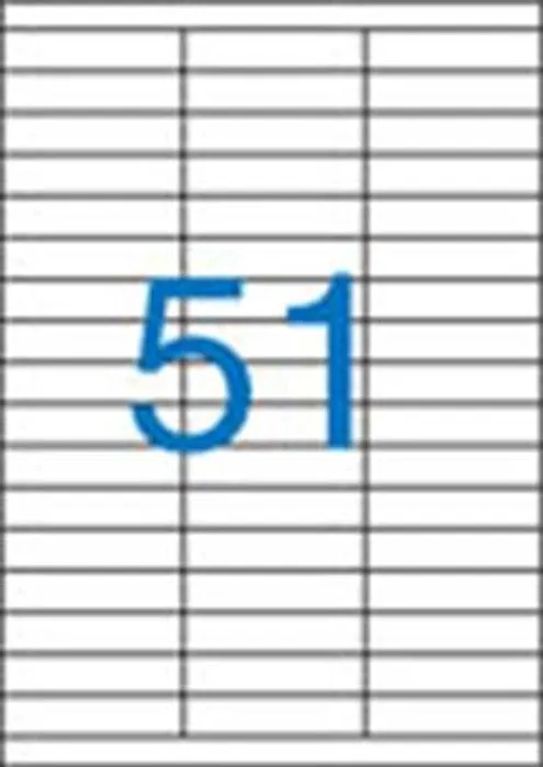 Hauptbild des Produkts Etiketa, ILC, 70x16,9 mm, třířadé, 5100 ks/bal., VICTORIA