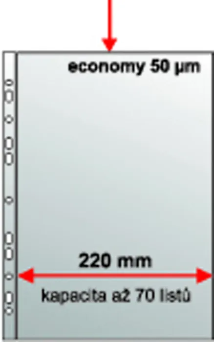 Hauptbild des Produkts Euroobal A4 U MAXI PP eurozáv. krupička, 50mic. 235x305mm [50 ks]