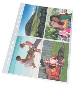 Europapacks für Fotos, klar, A4, 80 Mikron, ESSELTE [10 Stück]